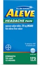 Aleve bolest hlavy Reliever & Horečka Reducer Tablety, Naproxen Sodná, pro bolest hlavy, bolest medicína pro dospělé, Bolest hlavy Relief pilulky, 175 Počet