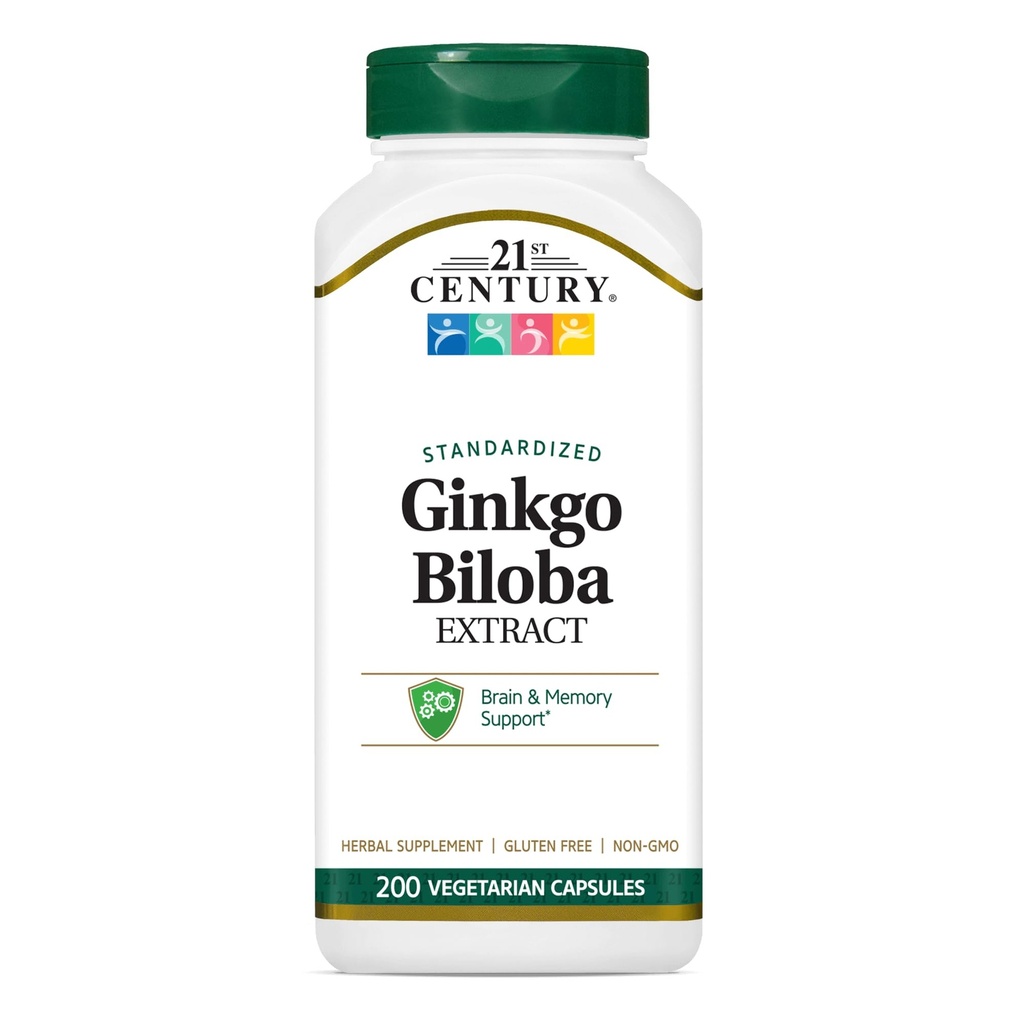 21. Století Ginkgo Biloba Extract Veg- Kapsle, 200- Počet (21687)