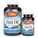 Carlson - Nejjemnější rybí olej, 700 mg Omega-3s, norský, trvale sourced, Lemon, 150 Počet
