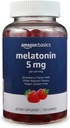 Základy Melatonin, Gummie na podporu spánku, Strawberry Flavor, 5mg, 120 Počet (dříve Solima)