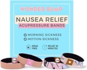 Ranní nevolnost Relief náramky 124; Acupression Anti Nausea Bands pro těhotenství Nausea Relief, První Trimester Těhotenství Essentials (2 sady) (střední)