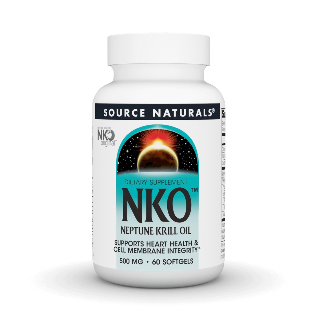 Zdroj Naturals NKO Neptune Krill Oil, podporuje srdeční zdraví a buněčné membránové integrity * 500 Mg - 60 Softgels