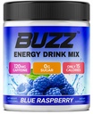 Morning Buzz Energy Drink Powder - Energy Boost Drink Mix - Sugar- Free Energy with Antioxidants - Morning Kickstart and Sports Nutrition Endurance Product - 30 Serings, Blue Raspberry, 8 Ounces