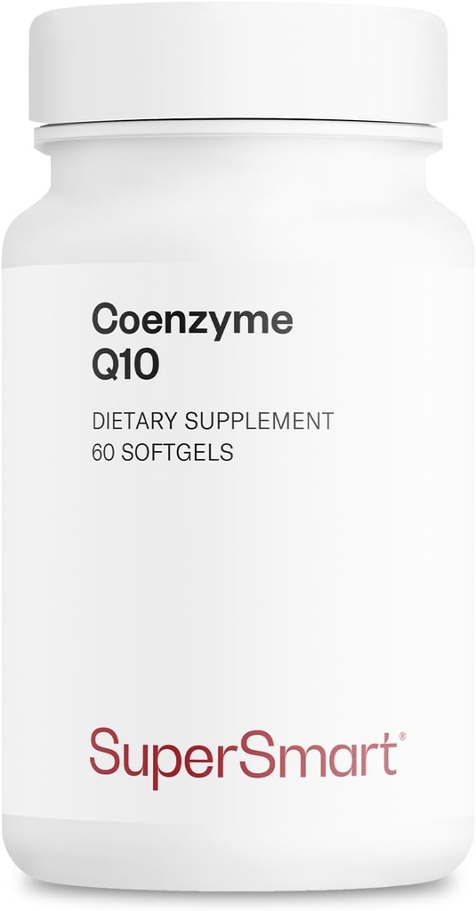Supersmart - Co-enzyme Q10 (CoQ10) 90mg / den - Ubiquinol Supplementer with Tocopherols & Vitamin E '-124; Non- GMO & gluten Free - 60 Softgels