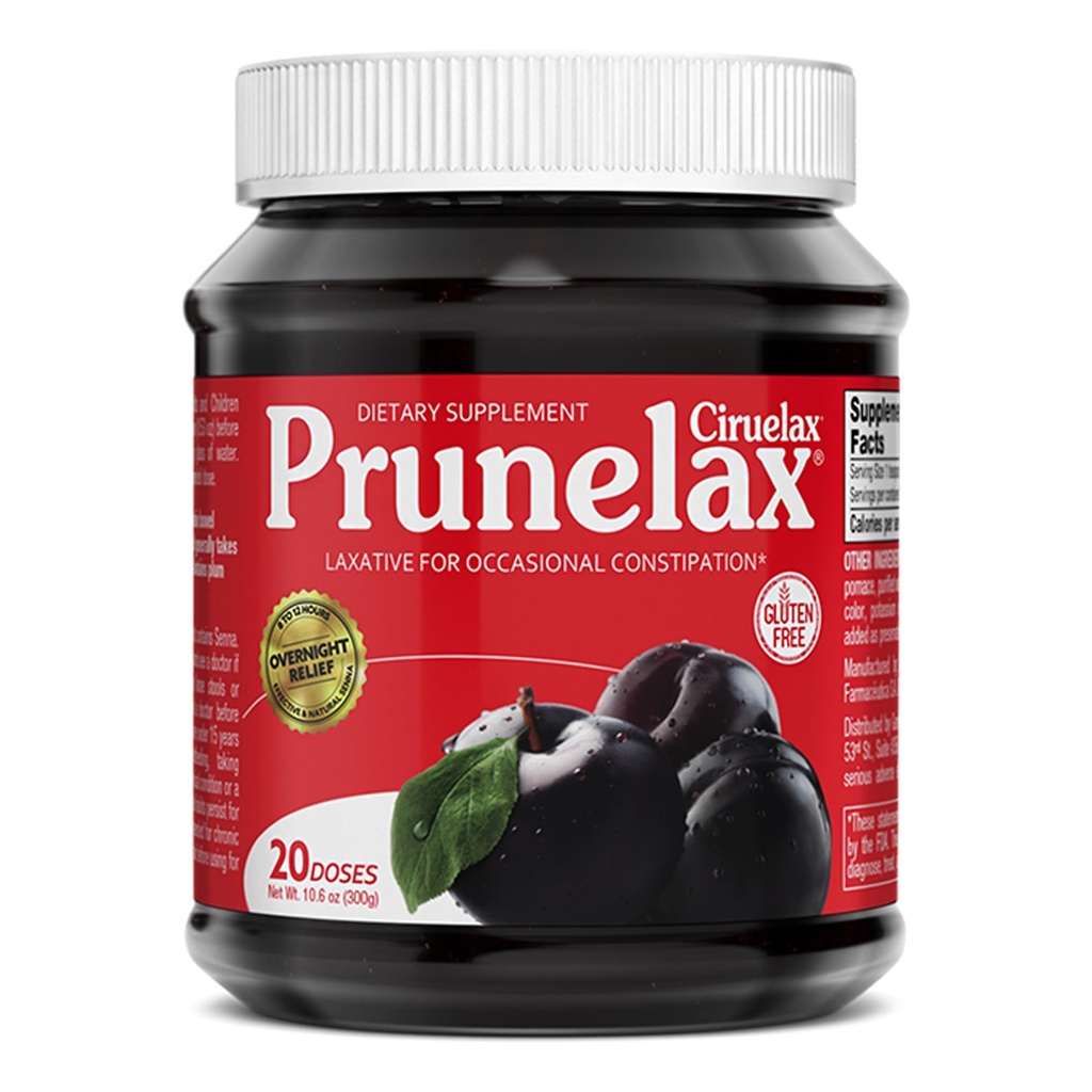 Prunelax / Ciruelax Pravidelná síla Laxative Jam - gluten- Free Natural- Ingredience Laxative for Occasional Constossion - 10.6 Oz