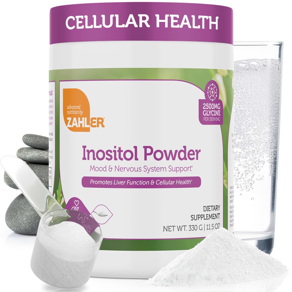 Zahler Inositol & Glycin dodatek Prášek - Mood & Nervový systém podpora doplňky pro ženy - Hormon Balance & Zdravé ovariální funkce - Kosher, Gluten zdarma, mléčné výrobky zdarma, Soy zdarma 11.5 Oz