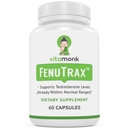 VitaMonk FenuTrax ™ Fenugreek Extract Powerful 50% Fenugreek Seed Extract Standardizované pro Fenuside - High Furostanol Glycosid a saponin Obsah ve srovnání s Testofen - 60 Kapsle