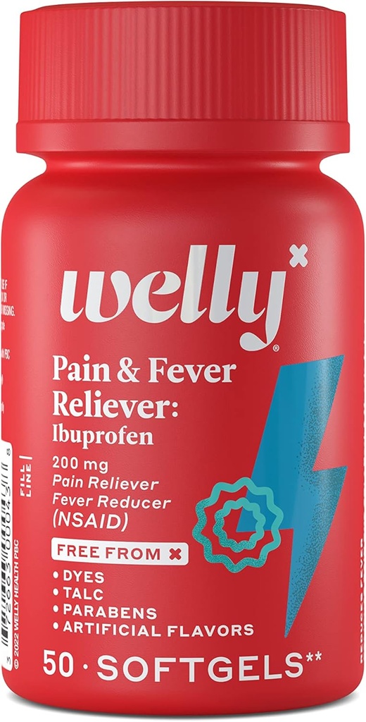 Welly Remedies CLAS124; OTC Pain & Fever Reliever: Ibuprofen CLAS124; Pain Relief / Fever Reducer CLAS124; Medicine with Proven Active Ingredients