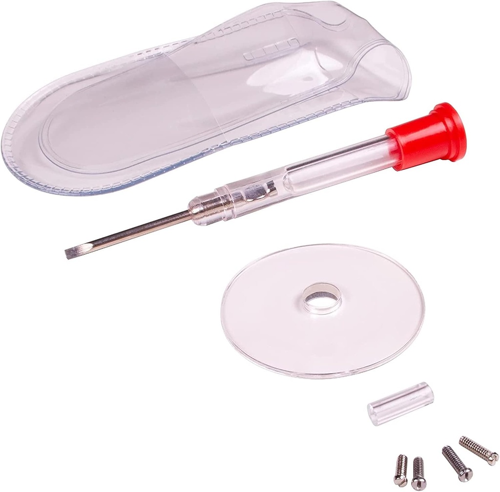 Apex brýle Opravy Kit - Opravy brýle s malým šroubovákem, Oční sklo Šrouby, Zvětšení skla, Šroubovací Průvodce, & Storage Pouch - Univerzální Opravy očí Kit pro čtení brýlí, & Sluneční brýle