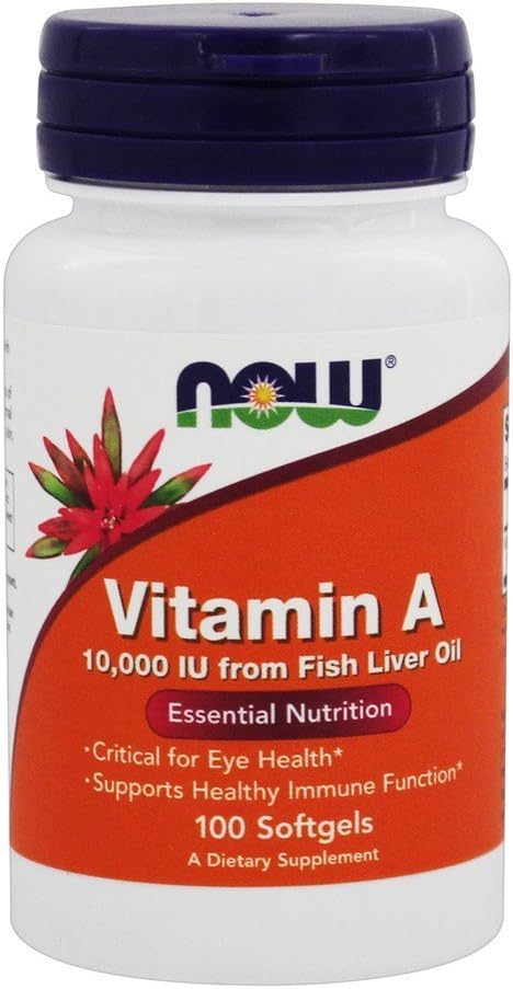 Foods, Vitamin A, 10 000 IU, 100 Softgels