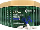 NAD dodatek, NAD Nikotinamid Ribosid 900 Mg pro muže a ženy, Lipozomální NAD + Příplatek s Nicotinamid Riboside, Resveratrol & Quercetin, Energie, Zvýšení NAD +, 900 Kapsle