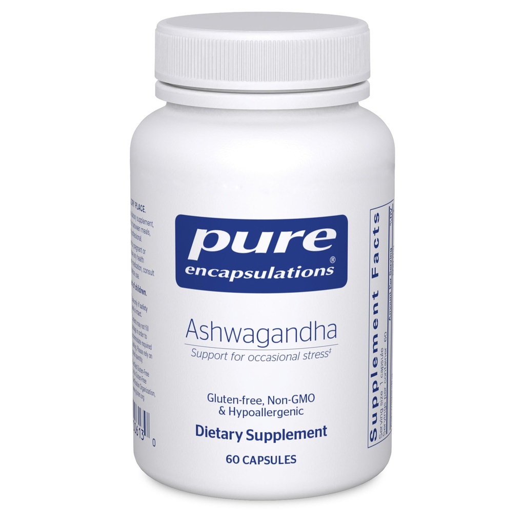 Čisté enkapsulace Ashwagandha - 500 mg Ashwagandha Extract - Metabolismus a podpora stresu - Imunitní podpora - GMO Free & Vegan - 60 Kapsle