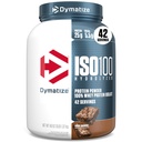 Dymatizovat ISO100 syrovátkový prášek izolát, Fudge Brownie, 25g proteinu, 3 litry, 5,5g BCAA, méně než 120 Cal., gluten Free, 1g tuku, 1g cukru, 2g karbu (42 porcí)