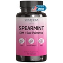VINATURA Spearmint Leaf Kapsle Dodatek - Vylepšený DIM & Saw Palmetto, pro nechtěné vlasy, zdraví žen a kůže * USA Made & Tested * - 1380mg / porce, 60 Kapsle (30 Sluhy)