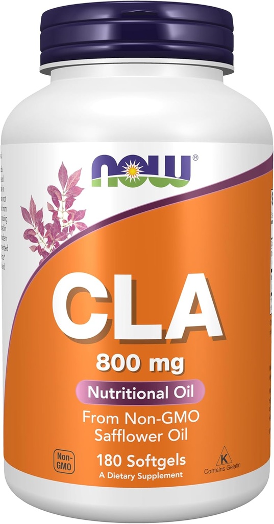 Nyní doplňky, CLA (konjugovaná kyselina linolová) 800 mg, Nutritional Oil, 180 Softgels
