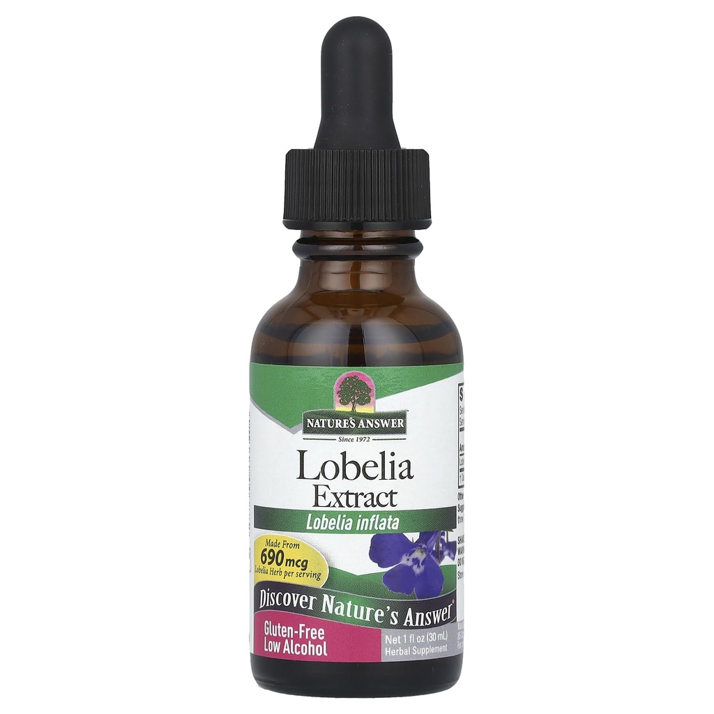 Příroda? s Odpověď Lobelia Herb Lobelia Inflata - Přírodní bylinný dodatek - Gluten Alcohol- Ideální pro imunitu Celkové zdraví? 690mcg (1 FL Oz)