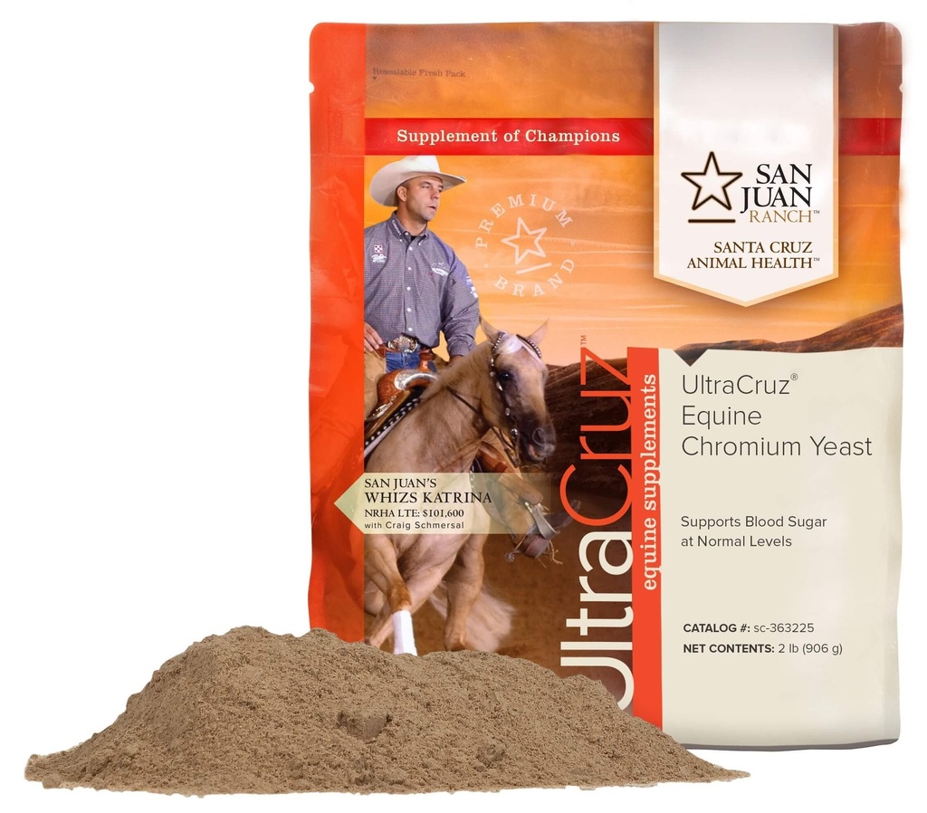 UltraCruz - sc- 363225 Hrubá chromitá kvasnice dodatek pro koně, 2 LB, prášek (454 Day Supply)