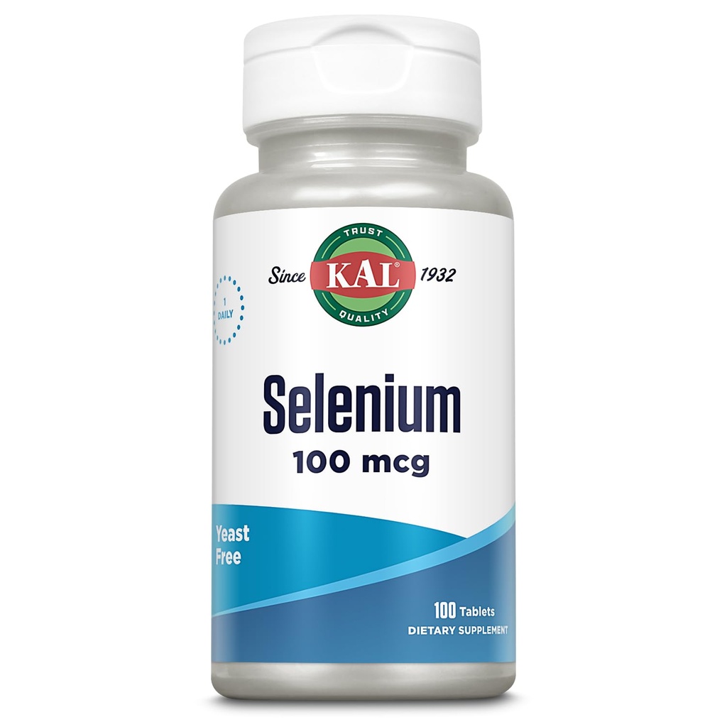 Kal 100 Mcg Selen Kvasinky zdarma tablety, 100 Počet