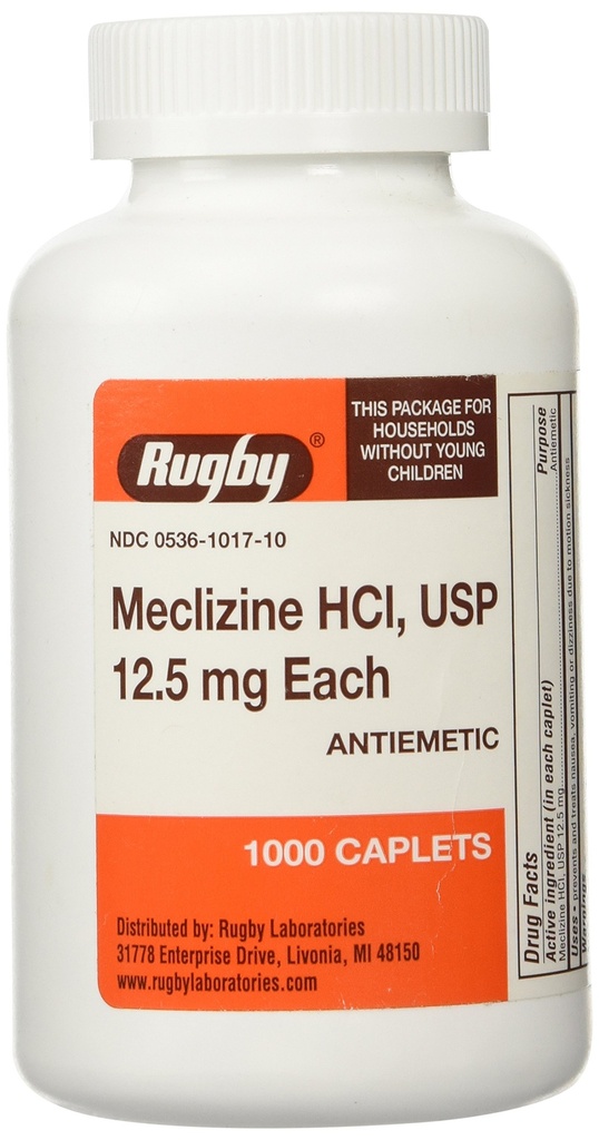 MECLIZINE TABS 12.5 MG OTC * RUG Velikost: 1000