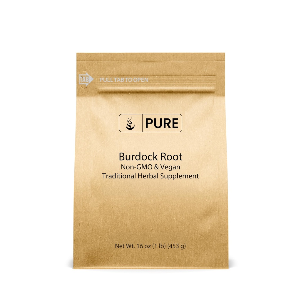 Čisté původní ingredience Burdock Root Extract (1lb) Lab- Ověřeno, Non- GMO