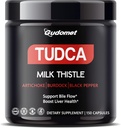 Premium TUDCA s Thistle Mléko, Artyčok, Burdock & Black Pepper - Podporuje Bile Flow & Jaterní zdraví - 150 kapsules - Vyrobeno v USA