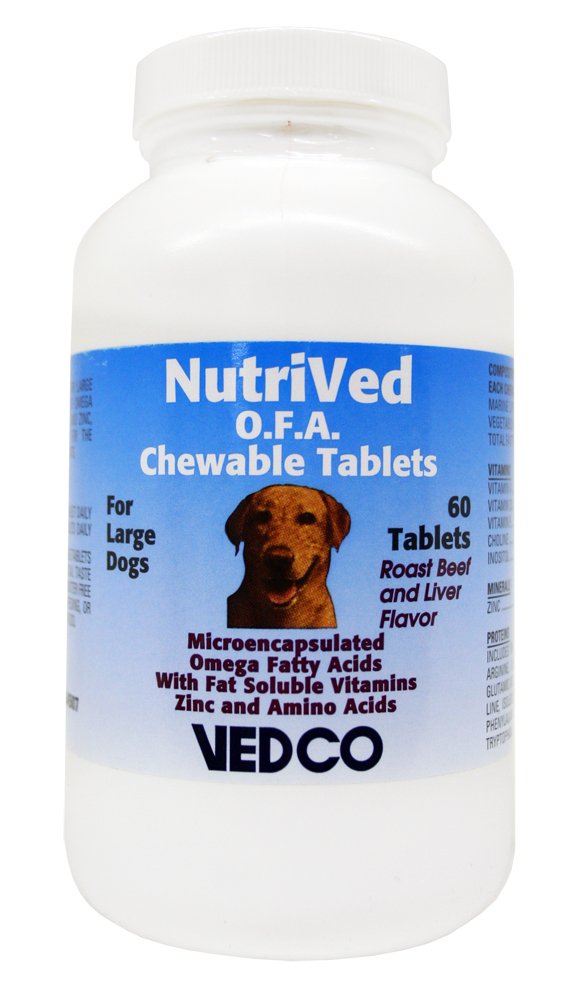 Vedco 60 Počet Nutrived O.F.A. Žvýkací tablety pro velké psy