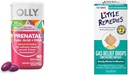 OLLY Prenatal Multivitaminové ponožky pro zdravé těhotenství + malé úlevy plynu kapky pro kojence Tummy Pain, 60 Počet