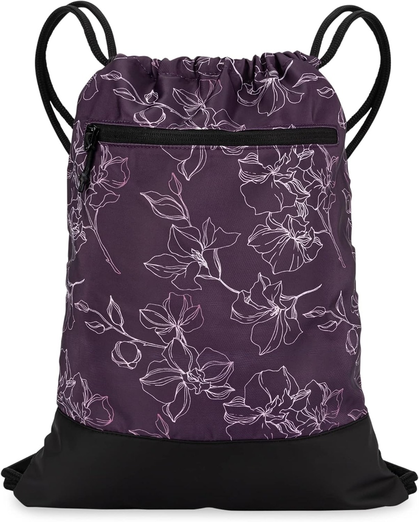 Taška pro ženy 124; Durable Lehký Gym Cinch Backpack s grafickými vzory 124; Skvělé pro tělocvičny a sportovní 124; Švestky - květiny