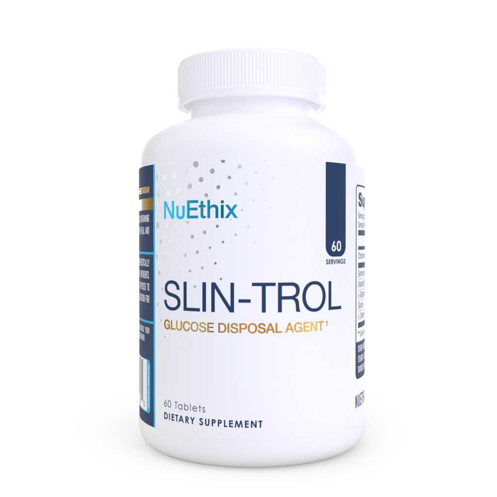 NuEthix Supplementations SLIN- Trol, Glukóza Likvidační činidlo pilulky pro muže a ženy, Nutrient Partitioning dodatek s chromium polynikotinát, & Glycin, Efektivní Karb Absorpce, Non- GMO, 60 Servings