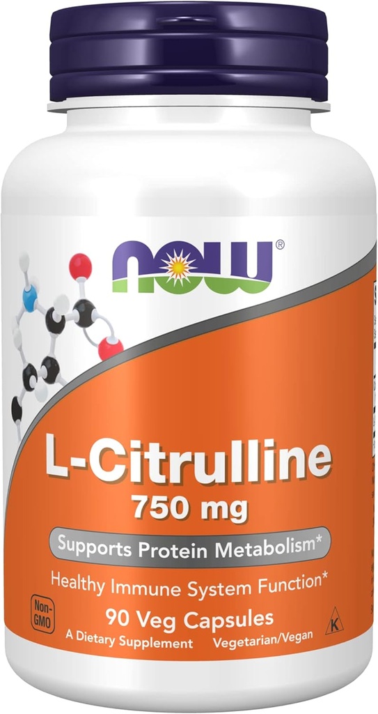Foods L- Citrulline 750 mg - 90 Caps 3 Pack