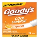 Goody 's Pain Relief Powders, Extra síla Bolest hlavy Powder Cool Orange, 24 ct (Balení po 1)