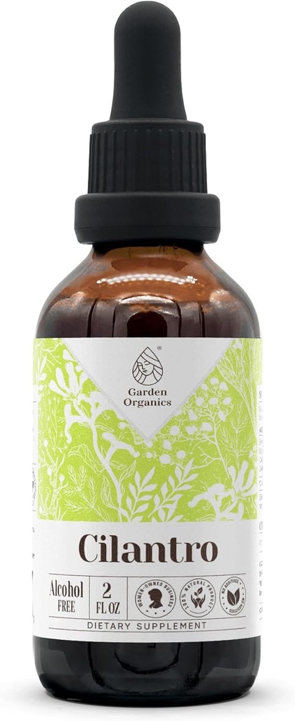 Cilantro Alcohol- Free Natural Tincture Extract, Imunity System Booster, Liquid Drops Made from 100% Cilantro Sured Leaf (2 fl oz)