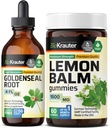 BIO KRAUTER Goldenseal Tinktura 4 Fl. Oz. & Lemon Balm 60 Gummies