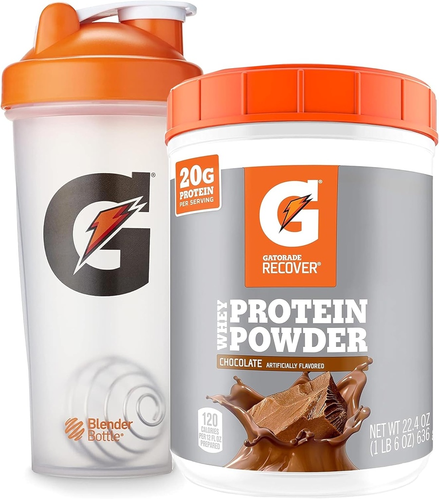Svazek Gatorade Shaker Lahvička pro tělocvičnu, 28 Ounce, Plastové a Gatorade syrovátkové proteinové prášek, Čokoláda