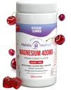 Magnesium Citrate Gummies - Sugar- Free, Vegan a Non- GMO pro lepší spánek a relaxaci - No Cukr Alkohol - Hořčík Dodatek pro dospělé, dospívající a děti - Třešně - 240 Žvýkačky