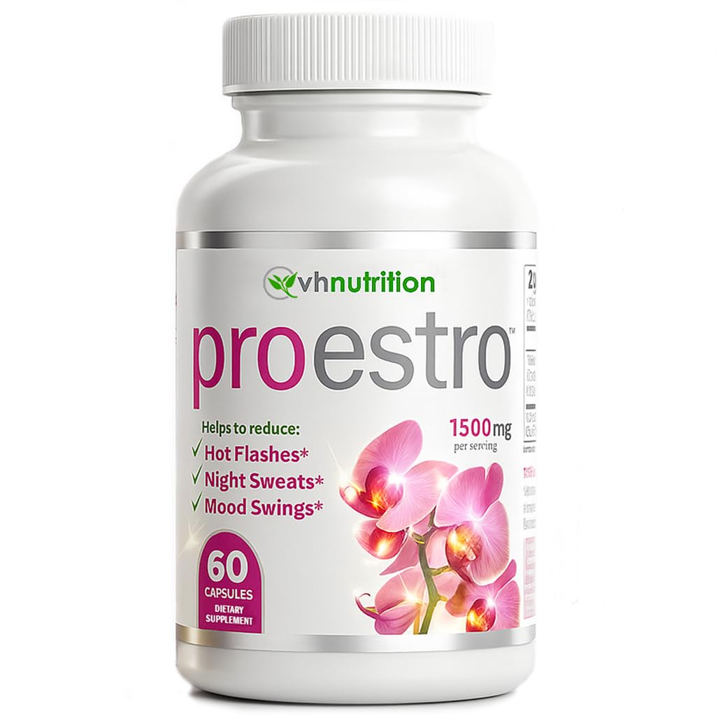 VH Nutrition PROESTRO PHARMAN124; Podpora estrogenu * Dodatek pro ženy PHARMAN124; Extra Strength Hormon Balance * pro její PHARMAN124; 60 Kapsle v snadné polykat pilulky