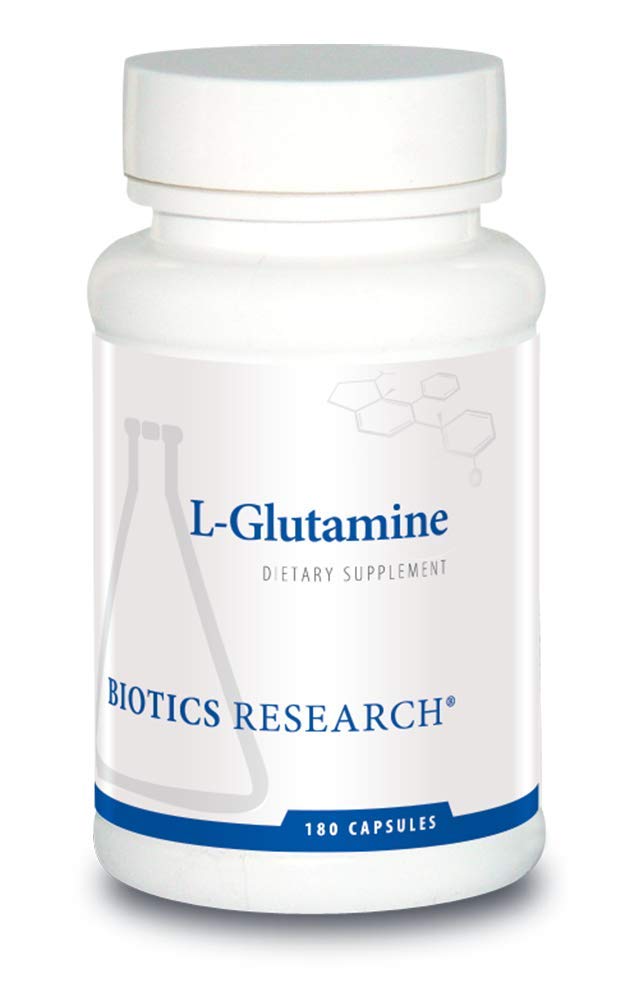 Biotika Výzkum L Glutamin, Gastrointestinální zdraví, Gut Lining Podpora, Optimální Muscle Podpora, Lean Muscle, Antioxidant Activity, Free Form Amino Acid. 180 Tobolky