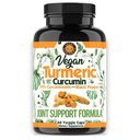 Vegan kurkumin s černým pepřovým extraktem (60 Veggie Capsules-2 Month Supply), 95% kurkuminoidy - Všechny přírodní silný antioxidant pro společnou podporu a pomoc (1-láhev)