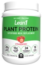 Lean1 Proteinový prášek na bázi rostlin, náhrada jídla, jahodová chuť, 15 porcí