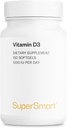 SUPERSERMART - Vitamin D3 1000 IU / den - Vitaminy pro posilovací kosti - protektor buněk CLAS124; Non- GMO & gluten zdarma - 150 Softgels