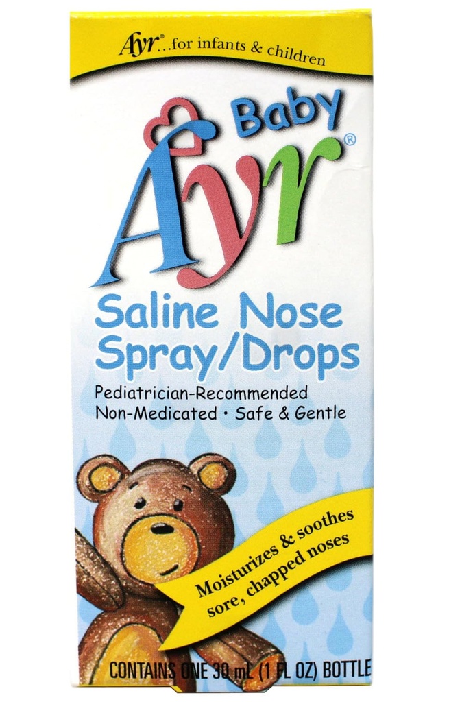 AYR Baby Saline Nasal Spray / Kapky, 1 Oz