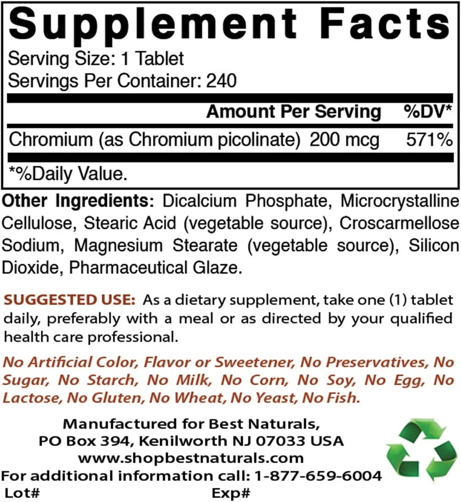 Pikolinát chromu 200 mcg & vitamin K2 (MK7) s D3
