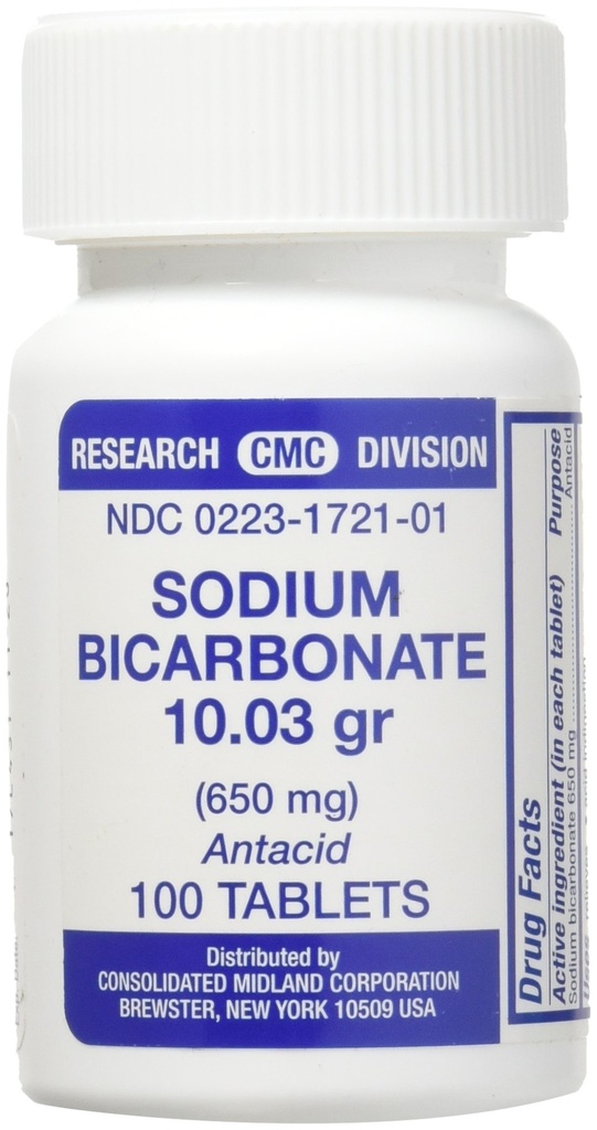 Antacida bikarbonátu sodného (650mg) - 100 tablet
