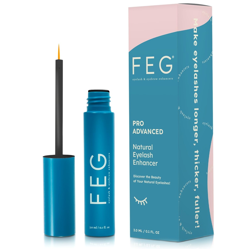 FEG Pro Advanced Natural Eylash Enhancer Sérum pro rychlý růst řas 124; Extra Strength Lash Sérum pro růst tlustých, plných a dlouhých řas 124; 3ml LAH 124; Stimuluje přirozený růst