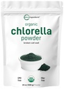 Mikro ingredience Organic Chlorella Powder, 20 Ounces CLAS124; Broken Cell Wall for Complete Absorption CLAS124; Raw Superfood Supplement, Rich in Protein & Vitamins CLAS124; Non- GMO, Vegan, Non- Ozářené