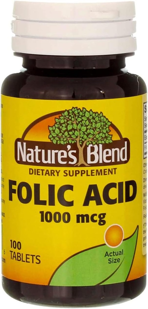 Kyselina listová 1000 mcg 1Vitamin 000 mcg 100 Tabs