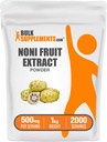 BulkSupplements.com Noni Fruit Extract Powder - Noni Fruit Supplement, Superfood Powder - Gluten Free, 500 mg na porci, 1kg (2,2 kg) (balení po 1)