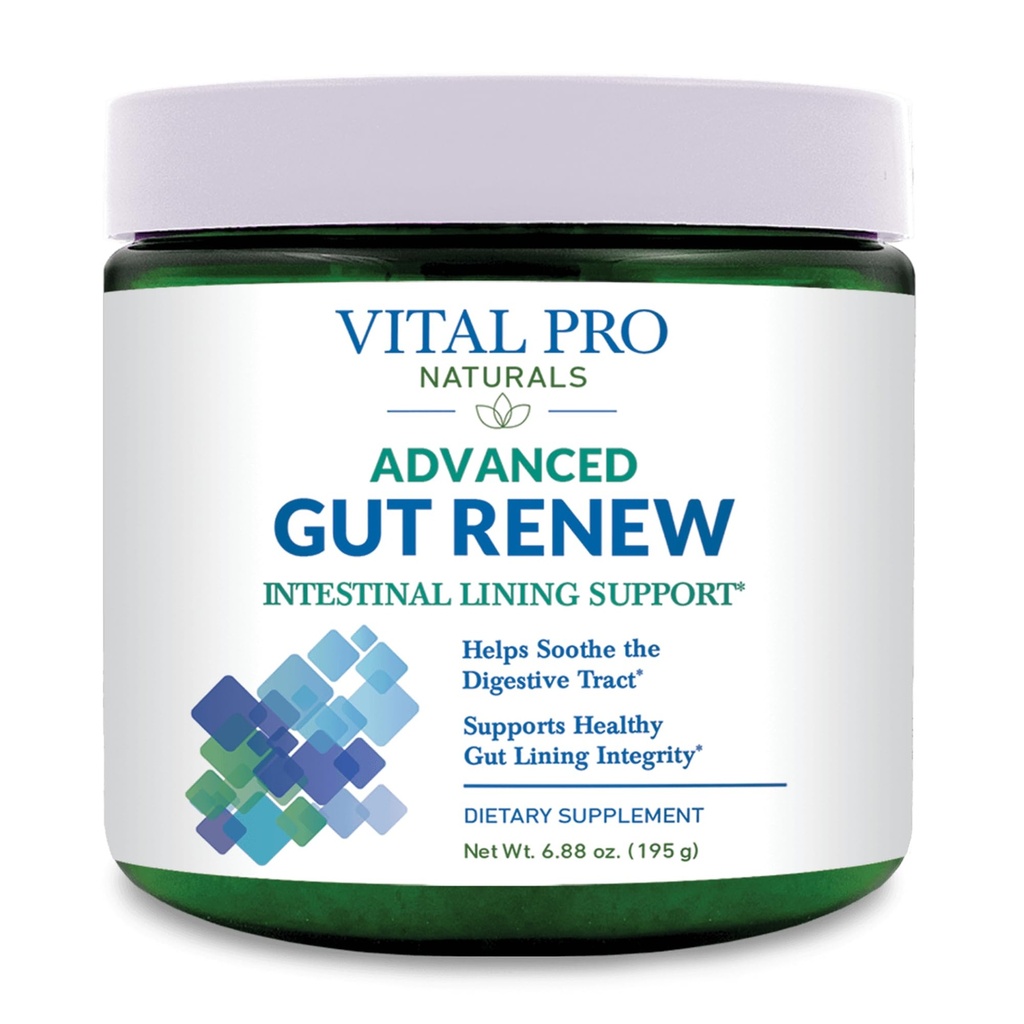 Vital Pro Naturals - Pokročilý Gut Reew Powder dodatek pro Leaky Gut opravy s L-glutamin, Marshmallow, Ginger, DGL Licence, Organic Aloe Vera, L Glutamin 6000mg 6.88 oz