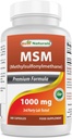 Nejlepší Naturals MSM 1000 mg 180 Kapsle