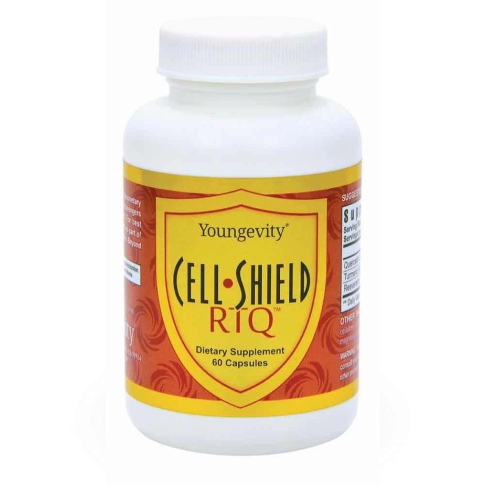 Youngevity Cell Shield RTQ ™ - Kurkumin kurkumin (95% cirkuminoidy), Quercetin, Japanese Knotweed - Vysoce biodostupný Antioxidant Blend - 60 Kapsle